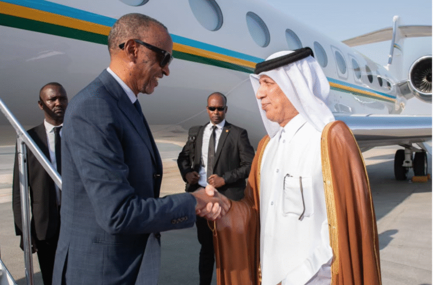  Perezida Kagame yagiriye uruzinduko muri Qatar